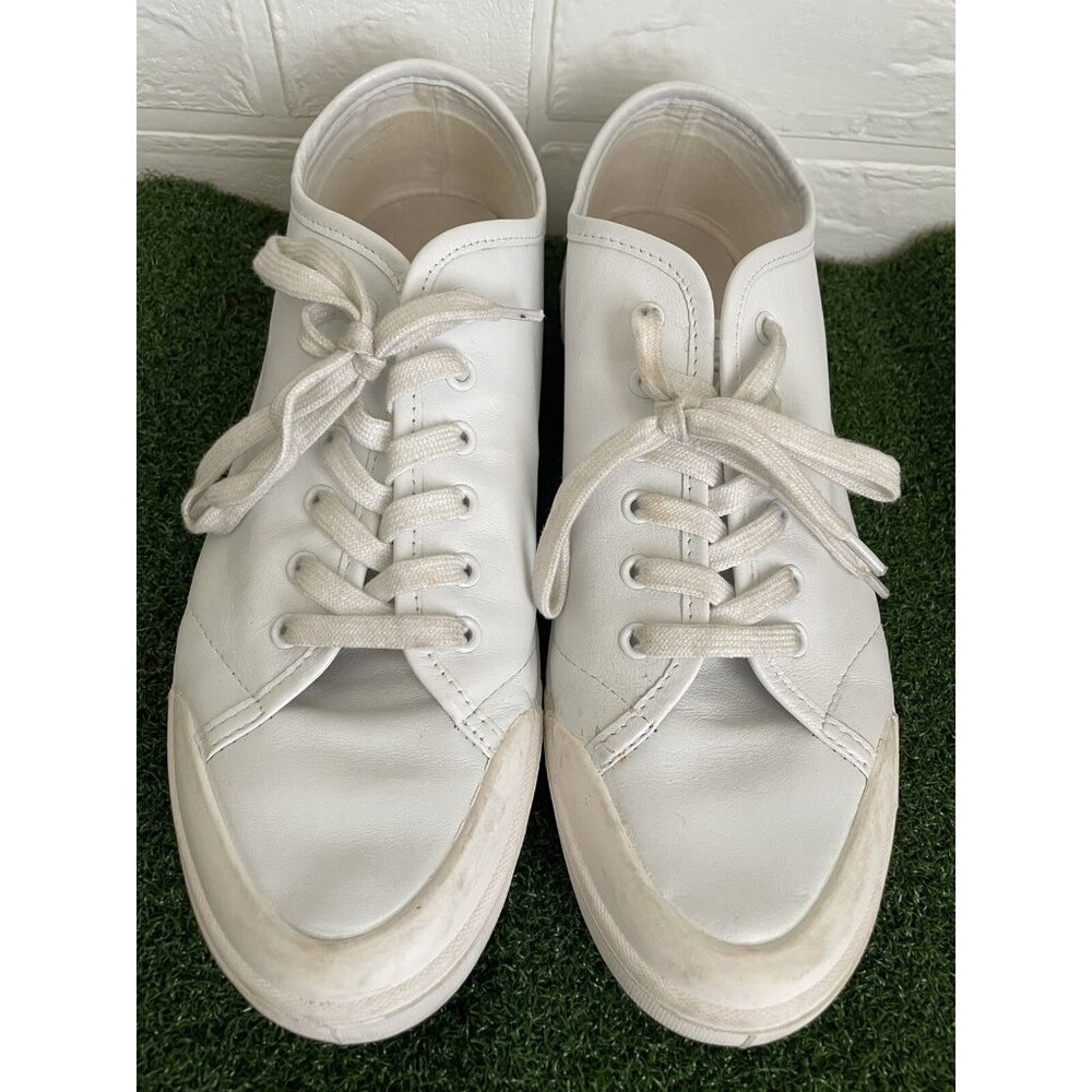 Rag And Bone Sneaker White Leather Lace Up Size EU 45/  US 12 WOMEN